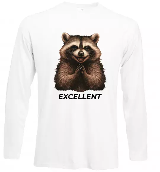 Лонгслив Єнот excellent Белый фото