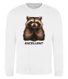 Свитшот Єнот excellent Белый фото