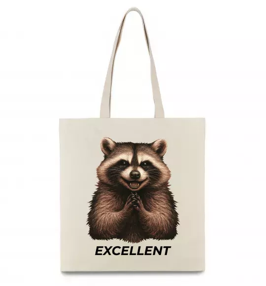 Еко-сумка Єнот excellent Бежевий фото