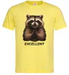 Мужская футболка Єнот excellent Лимонный фото