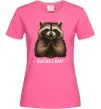 Женская футболка Єнот excellent Ярко-розовый фото