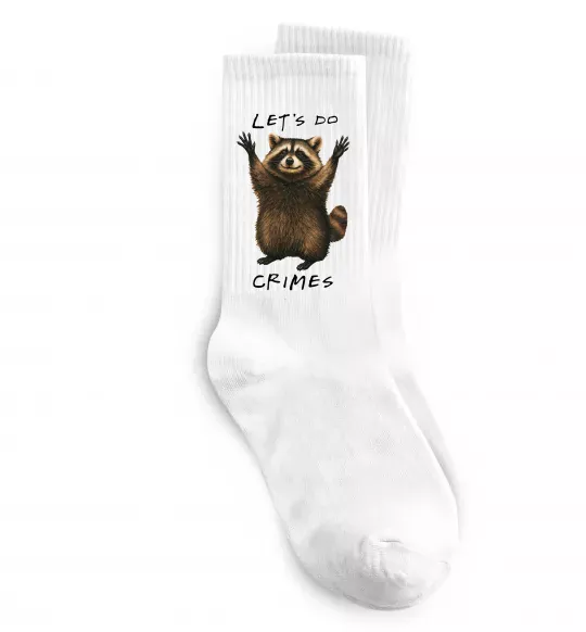 Шкарпетки Let`s do crimes Білий фото
