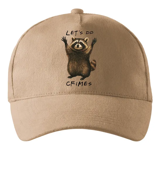 Кепка Let`s do crimes Пісочний фото