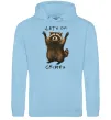 Мужская толстовка (худи) Let`s do crimes Голубой фото