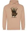 Женская толстовка (худи) Let`s do crimes Песочный фото