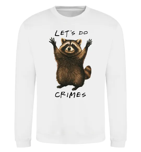 Світшот Let`s do crimes Білий фото