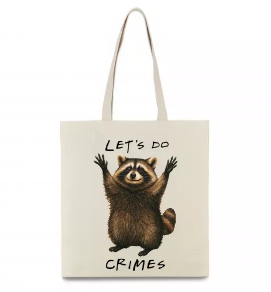 Еко-сумка Let`s do crimes Бежевий фото