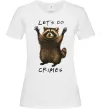 Женская футболка Let`s do crimes Белый Женская футболка Let`s do crimes Белый фото