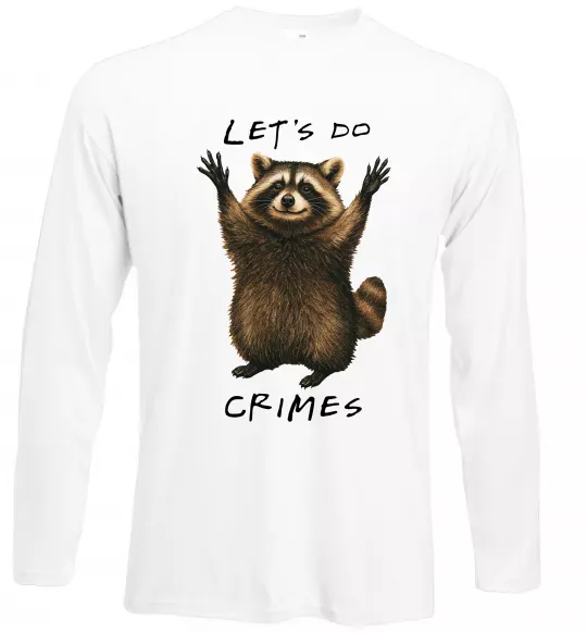 Лонгслив Let`s do crimes Белый фото