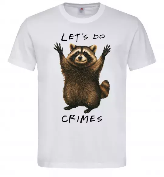 Чоловіча футболка Let`s do crimes Білий фото