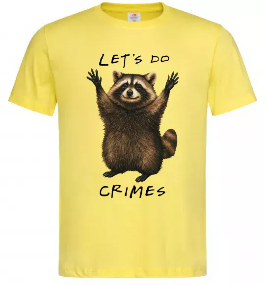 Чоловіча футболка Let`s do crimes Лимонний фото
