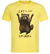 Чоловіча футболка Let`s do crimes Лимонний фото