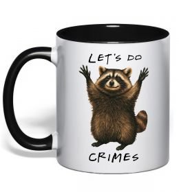 Чашка с цветной ручкой Let`s do crimes
