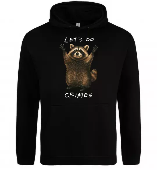 Чоловіча толстовка (худі) Let`s do crimes Чорний фото