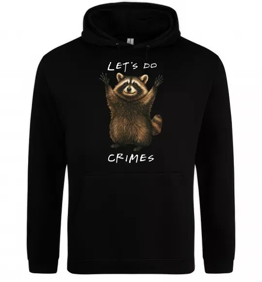 Женская толстовка (худи) Let`s do crimes Черный фото