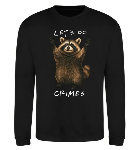 Світшот Let`s do crimes Чорний фото