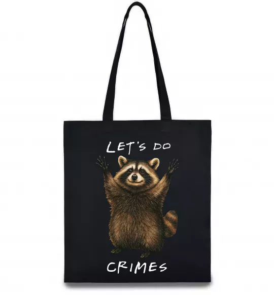 Еко-сумка Let`s do crimes Чорний фото