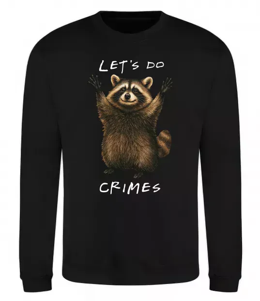 Свитшот Let`s do crimes Черный фото