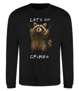 Світшот Let`s do crimes Чорний фото