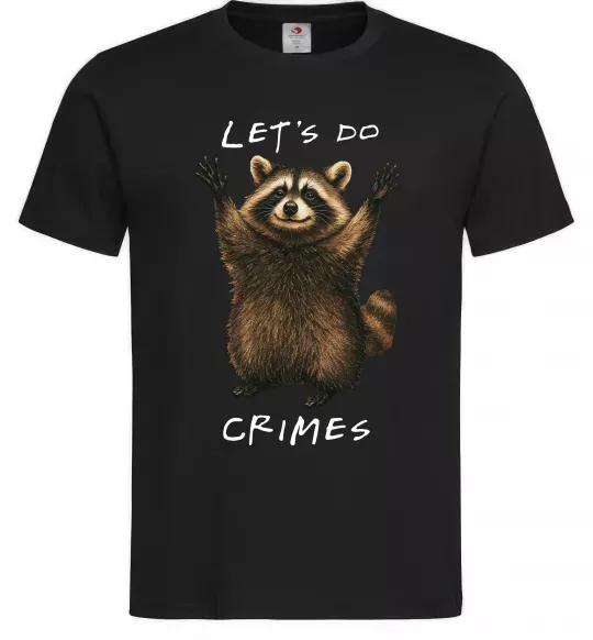 Чоловіча футболка Let`s do crimes Чорний фото