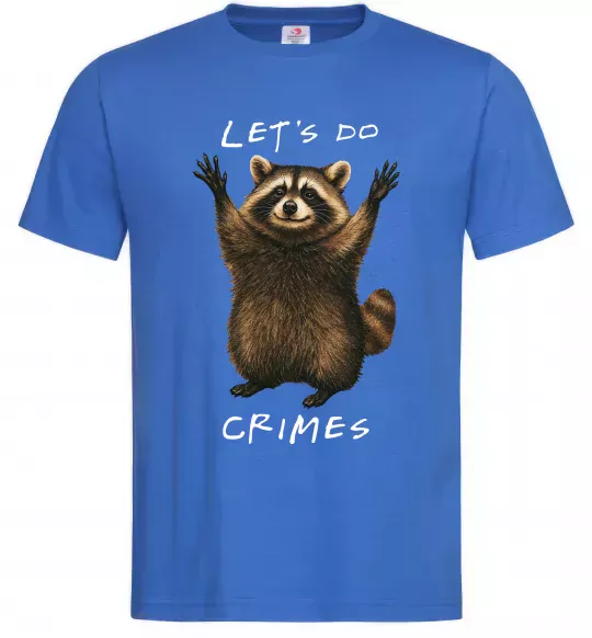 Чоловіча футболка Let`s do crimes Яскраво-синій фото