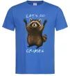 Чоловіча футболка Let`s do crimes Яскраво-синій фото