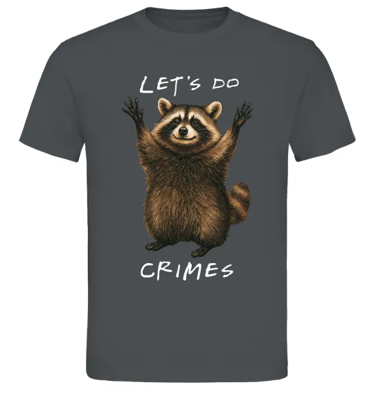 Чоловіча футболка Let`s do crimes Графіт фото