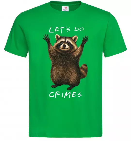 Чоловіча футболка Let`s do crimes Зелений фото