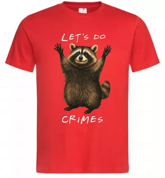 Чоловіча футболка Let`s do crimes Червоний фото