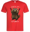 Чоловіча футболка Let`s do crimes Червоний фото