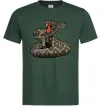 Мужская футболка Змія гримуча Темно-зеленый Мужская футболка Змія гримуча Темно-зеленый фото