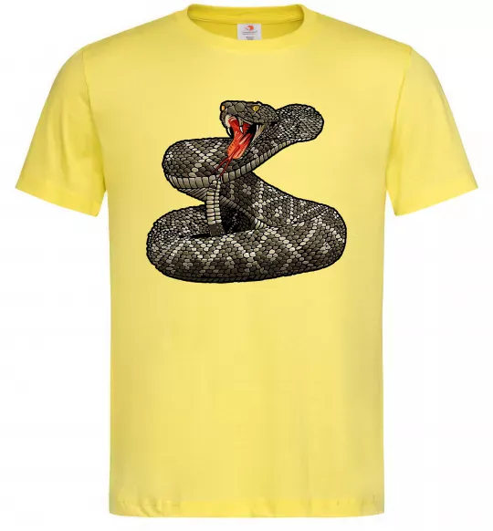 Мужская футболка Змія гримуча Лимонный фото