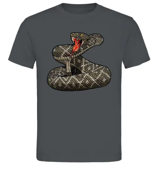 Мужская футболка Змія гримуча Графит фото