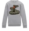 Детский Свитшот Змія гримуча Серый меланж фото