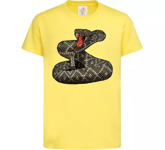 Дитяча футболка Змія гримуча Лимонний фото