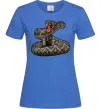 Женская футболка Змія гримуча Ярко-синий фото