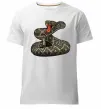Чоловіча преміум футболка Змія гримуча Білий фото