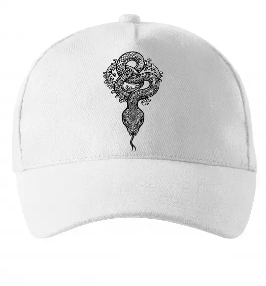 Кепка Змія візерунки Білий фото