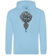 Мужская толстовка (худи) Змія візерунки Голубой фото