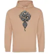 Жіноча толстовка (худі) Змія візерунки Пісочний фото