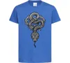 Детская футболка Змія візерунки Ярко-синий фото
