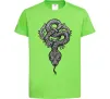 Детская футболка Змія візерунки Лаймовый фото