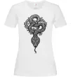 Женская футболка Змія візерунки Белый фото