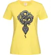 Женская футболка Змія візерунки Лимонный фото