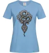 Женская футболка Змія візерунки Голубой фото