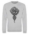 Свитшот Змія візерунки Серый меланж фото