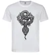 Мужская футболка Змія візерунки Белый фото