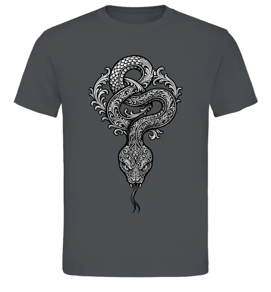 Мужская футболка Змія візерунки Графит фото