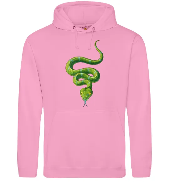 Женская толстовка (худи) Зелена змія Розовый фото
