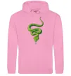 Женская толстовка (худи) Зелена змія Розовый фото
